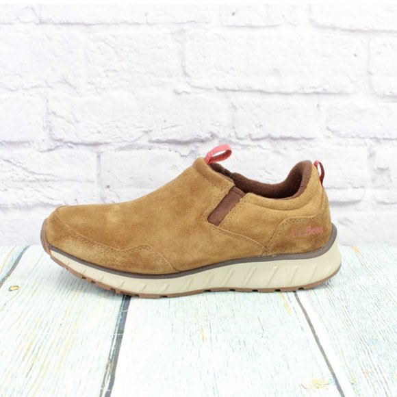 L.L. Bean Other - LL Bean Brown Leather Waterproof Insulated Slip-On Snow Sneaker 5 Shoes 8 W